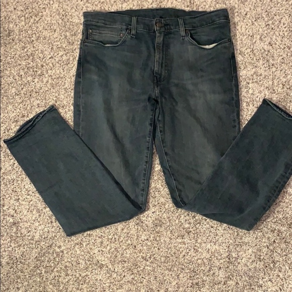 Levi’s men’s premium dark gray wash denim …